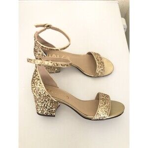 UNISA Women’s Glitter Block Heel Sandals – Size 7.5
